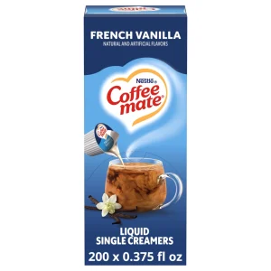 Coffee mate French Vanilla Liquid Creamer Singles, 0.375 Fl Oz (Pack of 200)