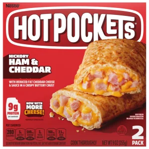 Hot Pockets Sandwiches, Hickory Ham & Cheddar, Cripsy Buttery Crust, 12 Pack - 12 Each